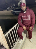 Burgundy MMC Premium Embroidered Fleece Unisex Jogger