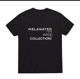 Melanated Motif Collection Unisex Black T-Shirt